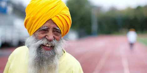 Fauja-Singh souriant