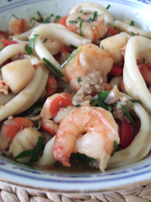 Crêpe de riz au fruits de mer